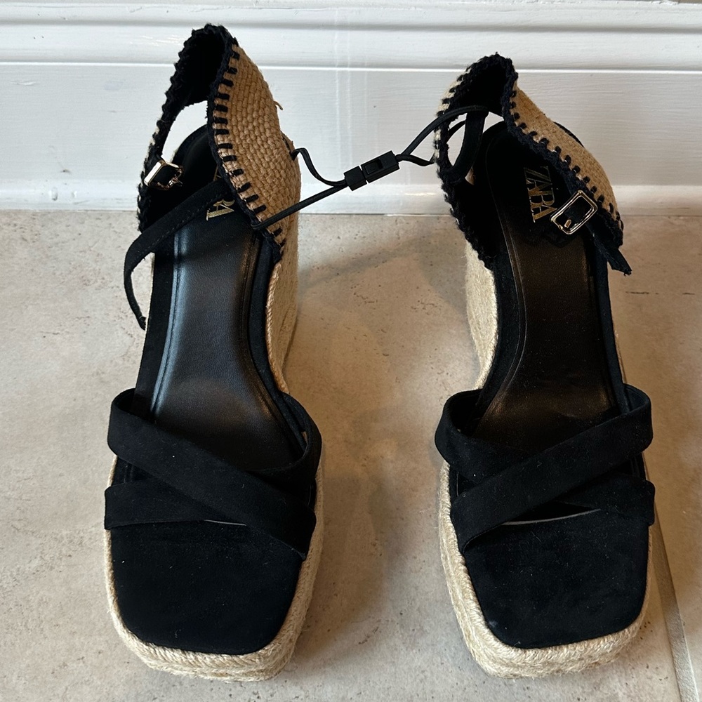 Zara Black Espadrilles - 8.5 (New; Never worn)